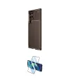 ieg™ Galaxy S25 Ultra Kılıf Eksen Form Prime - Siyah 3D Antistatik Cam Ekran Koruyucu