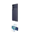 ieg™ Galaxy S25 Ultra Kılıf Eksen Form Prime - Siyah 3D Antistatik Cam Ekran Koruyucu