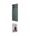 ieg™ Galaxy S25 Ultra Kılıf Eksen Form Prime - Siyah Bilvis Hayalet Cam Ekran Koruyucu