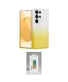 ieg™ Galaxy S25 Ultra Kılıf Eksen Minimal Özel Seri - Şeffaf Polymer Nano Ekran Koruyucu