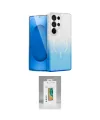 ieg™ Galaxy S25 Ultra Kılıf Eksen Minimal Özel Seri - Şeffaf Polymer Nano Ekran Koruyucu