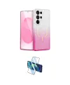 ieg™ Galaxy S25 Ultra Kılıf Eksen Minimal Özel Seri - Siyah 3D Antistatik Seramik Nano Ekran Koruyucu