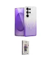 ieg™ Galaxy S25 Ultra Kılıf Eksen Minimal Özel Seri - Siyah Bilvis 3D Cam Ekran Koruyucu