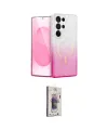 ieg™ Galaxy S25 Ultra Kılıf Eksen Minimal Özel Seri - Siyah Bilvis 3D Cam Ekran Koruyucu