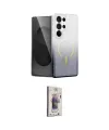 ieg™ Galaxy S25 Ultra Kılıf Eksen Minimal Özel Seri - Siyah Bilvis 3D Cam Ekran Koruyucu