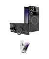 ieg™ Galaxy S25 Ultra Kılıf Kıvılcım Modern Serisi - Şeffaf Pasifik Cam Ekran Koruyucu