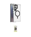 ieg™ Galaxy S25 Ultra Kılıf Kozmos Doku Koleksiyonu - Siyah Joko Magic 5D Hayalet Cam