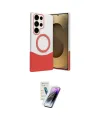 ieg™ Galaxy S25 Ultra Kılıf Kozmos Form Özel Seri - Şeffaf Pasifik Cam Ekran Koruyucu