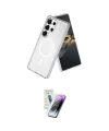 ieg™ Galaxy S25 Ultra Kılıf Nova Asil Prime - Şeffaf Pasifik Cam Ekran Koruyucu