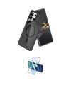 ieg™ Galaxy S25 Ultra Kılıf Nova Asil Prime - Siyah 3D Antistatik Cam Ekran Koruyucu
