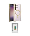 ieg™ Galaxy S25 Ultra Kılıf Nova Işık Özel Seri - Şeffaf Polymer Nano Ekran Koruyucu