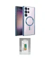 ieg™ Galaxy S25 Ultra Kılıf Nova Işık Özel Seri - Şeffaf Polymer Nano Ekran Koruyucu