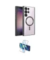 ieg™ Galaxy S25 Ultra Kılıf Nova Işık Özel Seri - Siyah 3D Antistatik Seramik Nano Ekran Koruyucu