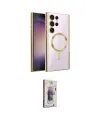 ieg™ Galaxy S25 Ultra Kılıf Nova Işık Özel Seri - Siyah Bilvis 3D Cam Ekran Koruyucu