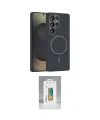 ieg™ Galaxy S25 Ultra Kılıf Siluet Doku Özel Seri - Şeffaf Polymer Nano Ekran Koruyucu
