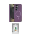 ieg™ Galaxy S25 Ultra Kılıf Siluet Doku Özel Seri - Şeffaf Polymer Nano Ekran Koruyucu
