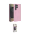 ieg™ Galaxy S25 Ultra Kılıf Siluet Doku Özel Seri - Siyah Bilvis 3D Cam Ekran Koruyucu