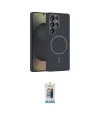 ieg™ Galaxy S25 Ultra Kılıf Siluet Doku Özel Seri - Siyah Joko Magic 5D Cam