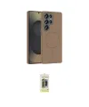 ieg™ Galaxy S25 Ultra Kılıf Siluet Doku Özel Seri - Siyah Joko Magic 5D Hayalet Cam
