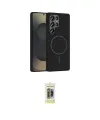 ieg™ Galaxy S25 Ultra Kılıf Siluet Doku Özel Seri - Siyah Joko Magic 5D Hayalet Cam