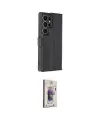 ieg™ Galaxy S25 Ultra Kılıf Siluet Işık Serisi - Siyah Bilvis 3D Cam Ekran Koruyucu