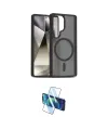 ieg™ Galaxy S25 Ultra Kılıf Siluet Minimal Prime - Siyah 3D Antistatik Cam Ekran Koruyucu