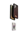 ieg™ Galaxy S25 Ultra Kılıf Vadi Klasik Serisi - Siyah Bilvis 3D Cam Ekran Koruyucu