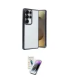 ieg™ Galaxy S25 Ultra Kılıf Vadi Minimal - Şeffaf Pasifik Cam Ekran Koruyucu