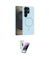 ieg™ Galaxy S25 Ultra Kılıf Yankı Form Serisi - Şeffaf Pasifik Cam Ekran Koruyucu