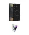 ieg™ Galaxy S25 Ultra Kılıf Yankı Form Serisi - Şeffaf Pasifik Cam Ekran Koruyucu
