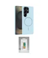 ieg™ Galaxy S25 Ultra Kılıf Yankı Form Serisi - Şeffaf Polymer Nano Ekran Koruyucu