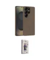 ieg™ Galaxy S25 Ultra Kılıf Yankı Form Serisi - Siyah Bilvis 3D Cam Ekran Koruyucu