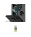 ieg™ Galaxy S25 Ultra Kılıf Yörünge Çizgi - Siyah Joko Magic 5D Hayalet Cam