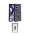 ieg™ Galaxy S25 Ultra Kılıf Yörünge Klasik - Şeffaf Polymer Nano Ekran Koruyucu