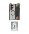 ieg™ Galaxy S25 Ultra Kılıf Yörünge Klasik - Şeffaf Polymer Nano Ekran Koruyucu
