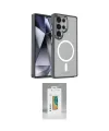 ieg™ Galaxy S25 Ultra Kılıf Yörünge Klasik - Şeffaf Polymer Nano Ekran Koruyucu