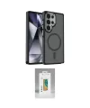 ieg™ Galaxy S25 Ultra Kılıf Yörünge Klasik - Şeffaf Polymer Nano Ekran Koruyucu