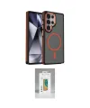 ieg™ Galaxy S25 Ultra Kılıf Yörünge Klasik - Şeffaf Polymer Nano Ekran Koruyucu