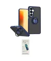 ieg™ Galaxy S26 Kılıf Yörünge Çizgi - Şeffaf Pasifik Cam Ekran Koruyucu