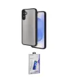 ieg™ Galaxy S26 Plus Kılıf Ahenk Çizgi Serisi - Siyah Bilvis 3D Cam Ekran Koruyucu