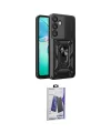 ieg™ Galaxy S26 Plus Kılıf Ahenk Klasik - Siyah Bilvis Hayalet Cam Ekran Koruyucu
