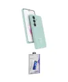 ieg™ Galaxy S26 Plus Kılıf İz Işık Koleksiyonu - Siyah Bilvis 3D Cam Ekran Koruyucu
