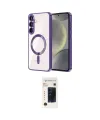 ieg™ Galaxy S26 Plus Kılıf Nova Işık Özel Seri - Siyah 3D Antistatik Hayalet Cam Ekran Koruyucu