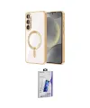 ieg™ Galaxy S26 Plus Kılıf Nova Işık Özel Seri - Siyah Bilvis 3D Cam Ekran Koruyucu