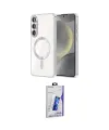 ieg™ Galaxy S26 Plus Kılıf Nova Işık Özel Seri - Siyah Bilvis 3D Cam Ekran Koruyucu