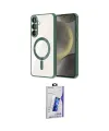 ieg™ Galaxy S26 Plus Kılıf Nova Işık Özel Seri - Siyah Bilvis 3D Cam Ekran Koruyucu