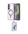 ieg™ Galaxy S26 Plus Kılıf Nova Işık Özel Seri - Siyah Bilvis 3D Cam Ekran Koruyucu