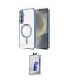ieg™ Galaxy S26 Plus Kılıf Nova Işık Özel Seri - Siyah Bilvis 3D Cam Ekran Koruyucu