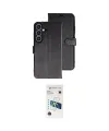 ieg™ Galaxy S26 Plus Kılıf Siluet Işık Serisi - Siyah 3D Antistatik Cam Ekran Koruyucu