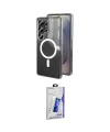 ieg™ Galaxy S26 Ultra Kılıf Ahenk Yansıma Prime - Siyah Bilvis 3D Cam Ekran Koruyucu